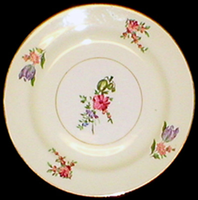 Household Institute Priscilla (Cream Rim) Priscilla (Cream Rim) Bread Plate - Light Wear 8". Collectible replacement piece av