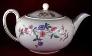 Wedgwood Devon Sprays Tea Pot with Lid, 3 3/4", 4 Cups