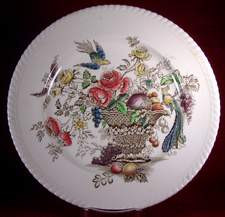Johnson Brothers Bird of Paradise Brown Multicolor Bread Plate, 6 1/4"