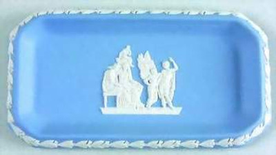 Wedgwood - Cream on Lavender Jasperware - Square Tray