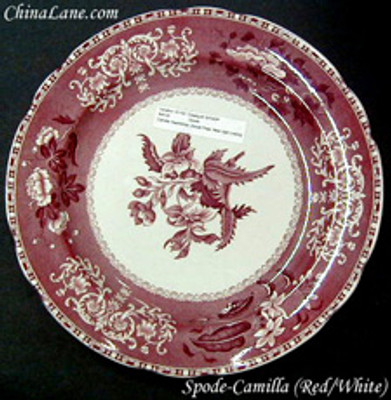 Spode Camilla Red and White Salad Plate from the Camilla Red And White collection by Spode.