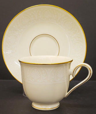 Lenox - Courtyard Gold - Cup and Saucer