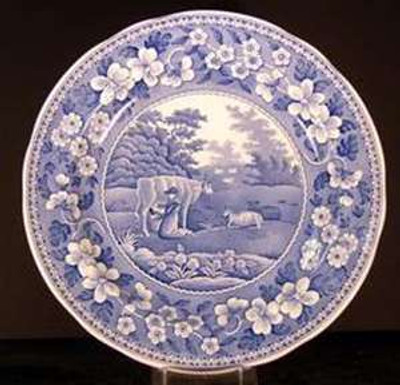 Spode- Traditions Series (Blue Room Collection) - Dinner Plate- Milk Maid