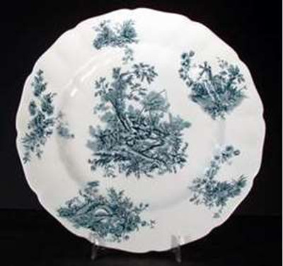 Johnson Brothers Pastorale Toile de Jouy Green Saucer from Pastorale Toile De Jouy Green by Johnson Brothers at China Lane.