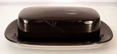 Mikasa Opus Black FK701 Butter Dish with Lid from Opus Black FK701 by Mikasa at China Lane.