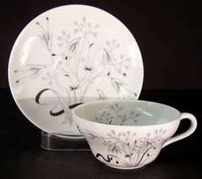 Wedgwood Wild Oats Flat Cup and Saucer Set from the Wild Oats collection by Wedgwood.