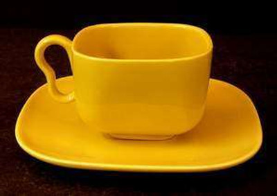 Franciscan - Tiempo~Yellow - Cup and Saucer