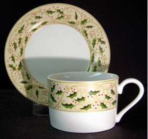Gibson Royal Holly Cup and Saucer 4" in the Gibson Royal Holly pattern. Shop China Lane for replacement china.