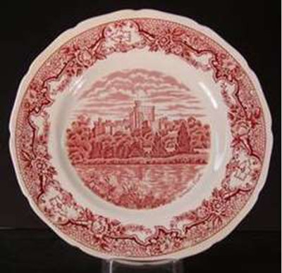 Royal Swan - Historic Castles~Pink - Platter