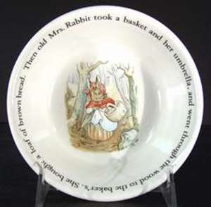 Wedgwood Peter Rabbit Cereal Bowl - To The Baker from Peter Rabbit by Wedgwood at China Lane.