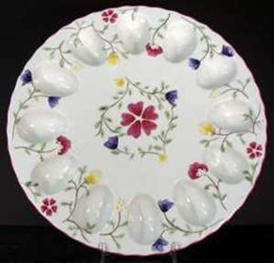 Johnson Brothers Summer Chintz Deviled Egg Plate, 12 1/2"