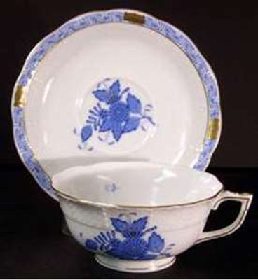 Herend - Chinese Bouquet~Blue - Cup and Saucer