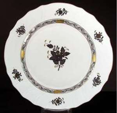 Herend - Chinese Bouquet~Black - Dinner Plate