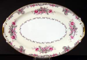 Grace Corsage 12 1/2" Oval Serving Platter 2" in the Grace Corsage pattern. Shop China Lane for replacement china.