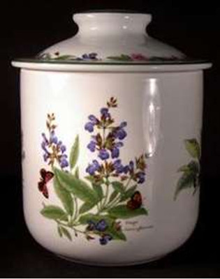 Royal Worcester - Worcester Herbs (Green Trim) - Cannister