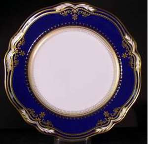 Spode Lancaster Cobalt Y8166 (White) Bread Plate from Lancaster Cobalt (white Body) by Spode at China Lane.