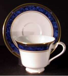 Royal Doulton Stanwyck Footed Cup and Saucer Set. Replacement piece available at China Lane.