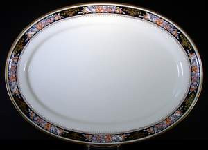 Mikasa Midnight Sky 14 3/4" Oval Serving Platter 14 3/4" replacement china from China Lane.