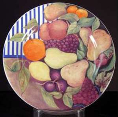 Gien La Ronde Des Fruits Plate 2" from Gien La Ronde Des Fruits. Replacement piece from China Lane.