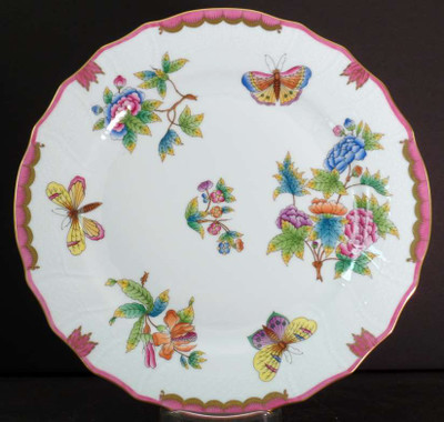 Herend - Queen Victoria~Pink Border - Dinner Plate