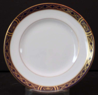 Royal Worcester - Mountbatten~Cobalt and Gold - Bread Plate