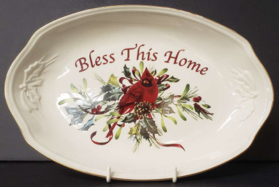 Lenox Winter Greetings Bread Tray, 11 1/4" x 7 1/2"
