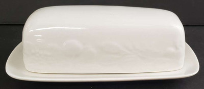 Gibson - Fruit- All White - Butter Dish