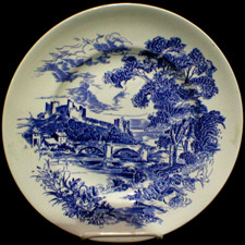 Wedgwood Countryside Blue Dinner Plate, 10"