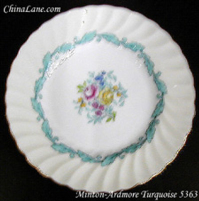 Minton - Ardmore ~ Turquoise S363 - Luncheon Plate - AN