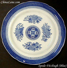 Spode Fitzhugh Blue Footed Cup and Saucer Set - New - Fitzhugh Blue by Spode.