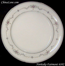 Noritake Fairmont 6102 Dinner Plate - Moderate Wear, 10 1/2"