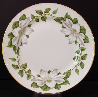 Homer Laughlin Cotillion Eggshell Georgian Bread Plate - Light Wear 4" in the Homer Laughlin Cotillion Eggshell Georgian patt