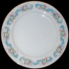 Happy Home Rose Bud Dinner Plate - Light Wear 4" from Happy Home Rose Bud. Replacement piece from China Lane.
