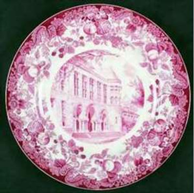 Wedgwood - Harvard University ~ Pink - Dinner Plate - AN