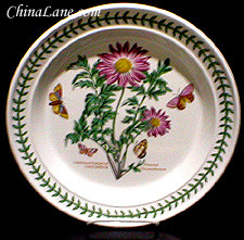 Portmeirion Botanic Garden Dinner Plate - Crysanthemum - About New, 10 1/2"