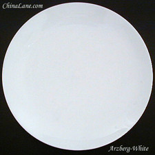 Arzberg White Coupe (Shape 1382) Dinner Plate - Moderate Wear, 10 1/4"