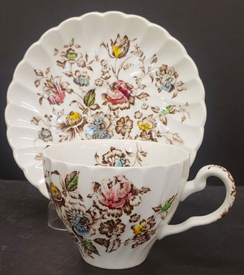 Johnson Brothers Staffordshire Bouquet Saucer - About New