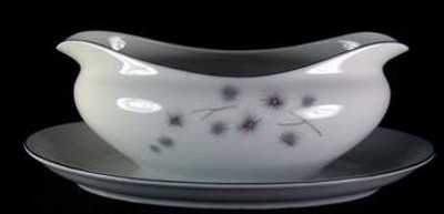 Creative Platinum Star Burst 1014 Gravy Boat - MW. Collectible piece.