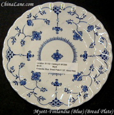 Myott - Finlandia ~ Blue - Dinner Plate - N