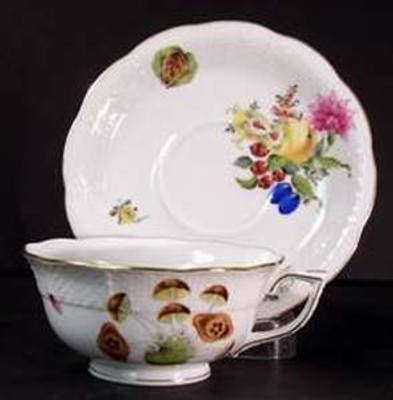 Herend - Fruits and Flowers - Cup and Saucer - N