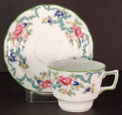 Royal Doulton - Floradora~Green Trim TC1127 - Saucer - AN