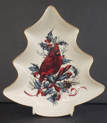 Lenox Winter Greetings Fine China Tree Dish, 7 3/4" x 7"