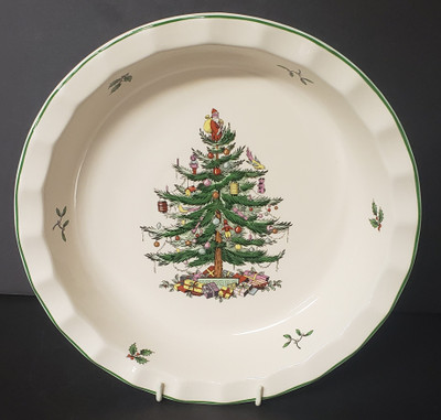 Spode - Christmas Tree~Green Trim S3324 - Pie Plate - N