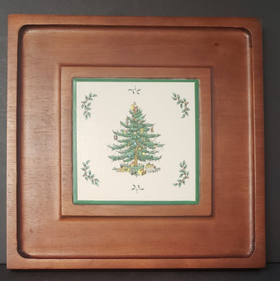 Spode - Christmas Tree~Green Trim S3324 - Cheese Board - N