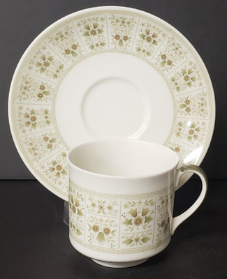 Royal Doulton Samarra Flat Cup and Saucer Set – collectible replacement piece by Royal Doulton.