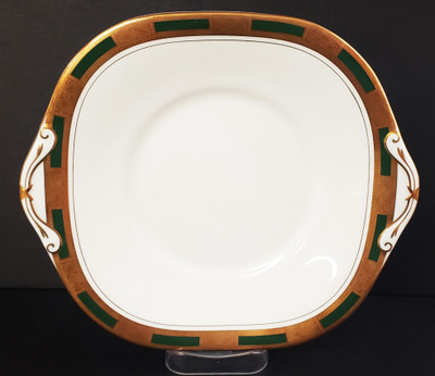 Aynsley Empress Laurel Cake Plate - New, 10 1/2" Square