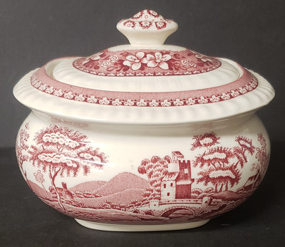Spode Tower Pink (newer) Sugar Bowl.
