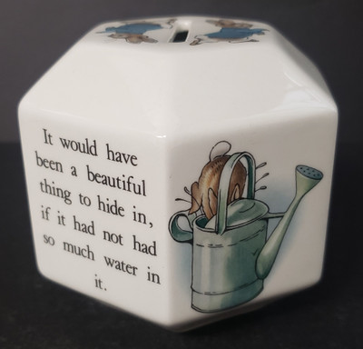 Wedgwood Peter Rabbit Octagonal Money Box - No Key from the Peter Rabbit collection by Wedgwood.