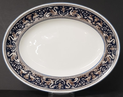 Wedgwood - Florentine ~ Dark Blue W1956 - Platter 15 AN - AN