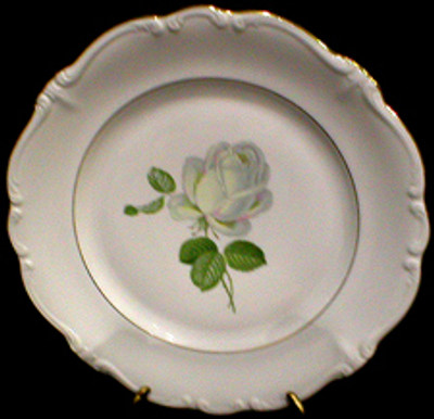 Haviland Johann White Rose Covered Bowl with Lid in the Haviland Johann White Rose pattern. Shop China Lane for replacement c